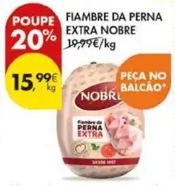Pingo Doce Fiambre da perna extra nobre nobrl promoção