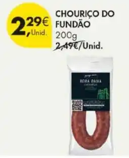Pingo Doce Chouriço do fundão promoção