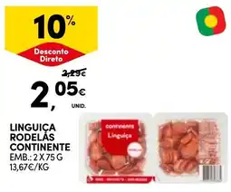 Continente Linguica rodelas continente promoção