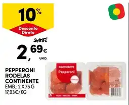 Continente Pepperoni rodelas continente promoção