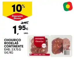Continente Chourico rodelas continente promoção