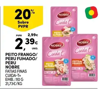 Continente Peito frango/ peru fumado/ peru nobre fatias finas cuida-t+ promoção