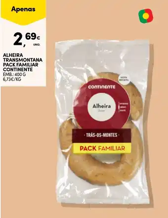 Continente Alheira transmontana pack familiar continente promoção