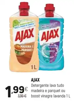Coviran ajax detergente lava tudo madeira e parquet ou boost vinagre lavanda promoção