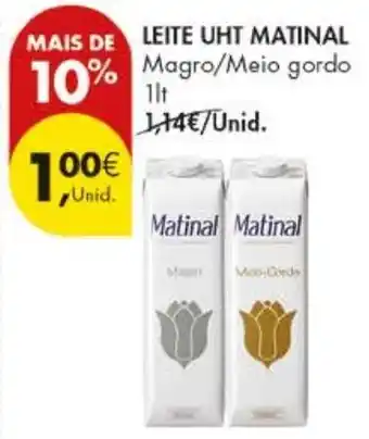 Pingo Doce Leite uht matinal promoção