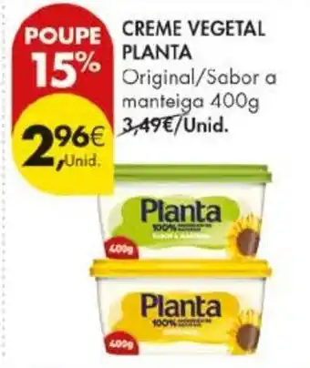 Pingo Doce creme vegetal planta promoção