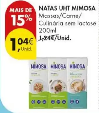 Pingo Doce Natas uht mimosa promoção