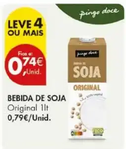 Pingo Doce Bebida de soja original pingo doce promoção