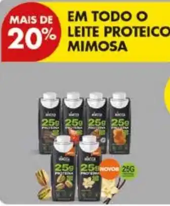 Pingo Doce leite proteico mimosa promoção