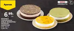 Continente Semifrio chocolate e avelã/ banoffee/ pistácio/ maracujá promoção