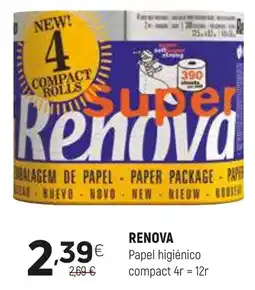Coviran Super Renova papel higiênico compact promoção