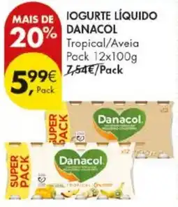 Pingo Doce Iogurte líquido danacol promoção