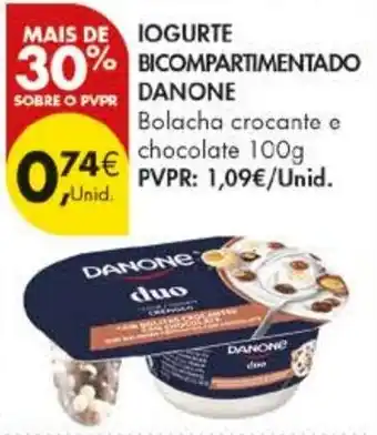 Pingo Doce Iogurte bicompartimentado danone promoção