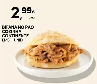 Continente Bifana no pão cozinha continente promoção