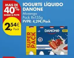 Pingo Doce Iogurte líquido danone promoção