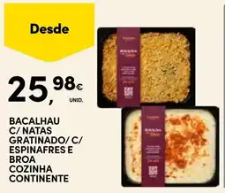 Continente Bacalhau cozinha continente promoção