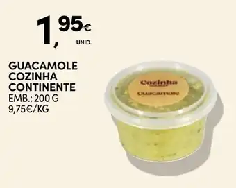 Continente Guacamole cozinha continente promoção