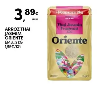 Continente Arroz thai jasmim oriente promoção