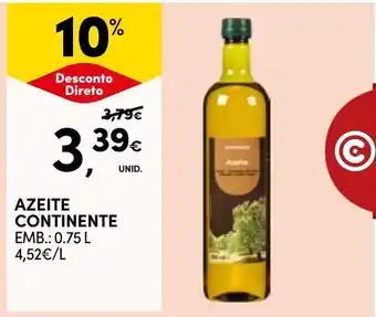 Continente Azeite continente promoção