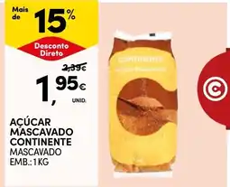 Continente Açúcar mascavado continente mascavado promoção