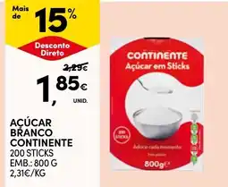 Continente Açúcar branco continente promoção