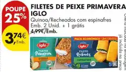 Pingo Doce filetes de peixe primavera iglo promoção