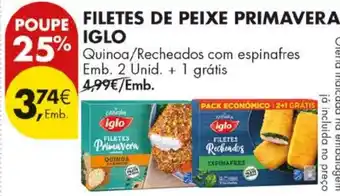 Pingo Doce filetes de peixe primavera iglo promoção