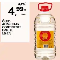 Continente Óleo alimentar continente promoção