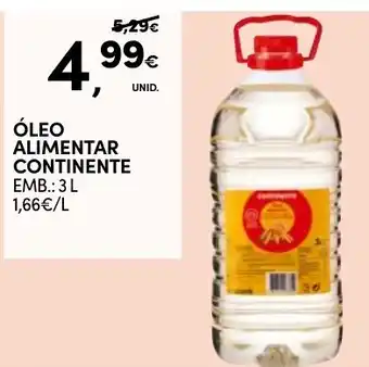 Continente Óleo alimentar continente promoção