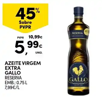 Continente Azeite virgem extra gallo reserva promoção