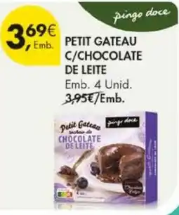 Pingo Doce petit gateau pingo doce c/chocolate de leite promoção
