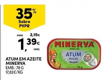 Continente atum em azeite minerva promoção