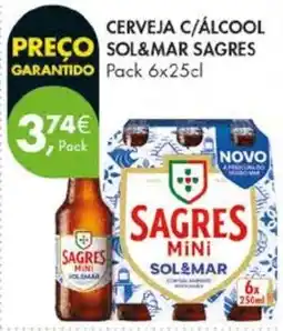 Pingo Doce Cerveja c/álcool sol&mar sagres promoção
