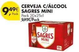 Pingo Doce Cerveja c/álcool sagres mini promoção
