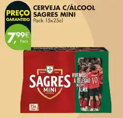 Pingo Doce sagres mini cerveja promoção
