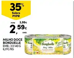 Continente Milho doce bonduelle promoção