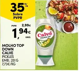 Continente Molho top down calve pickles promoção