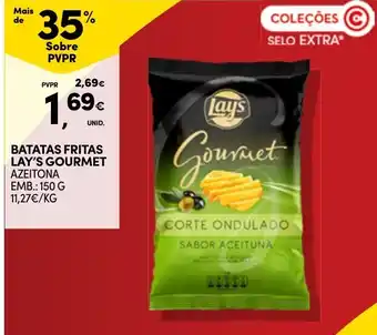 Continente Batatas fritas lay's gourmet azeitona promoção