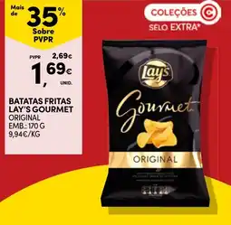 Continente Batatas fritas lay's gourmet original promoção