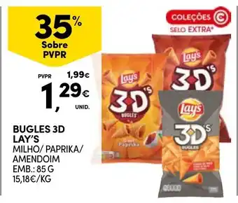 Continente Bugles 3d Lay's promoção