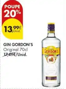Pingo Doce gin gordon's original promoção