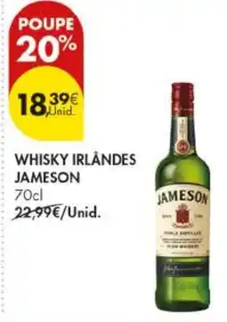 Pingo Doce whisky irlandes jameson promoção