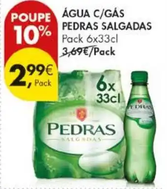 Pingo Doce Água c/gás pedras salgadas promoção