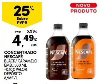 Continente Concentrado Nescafé Black/Caramelo promoção