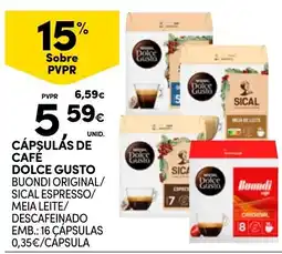 Continente Cápsulas de café dolce gusto promoção
