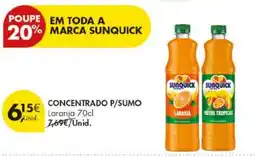 Pingo Doce Concentrado p/sumo sunquick laranja promoção