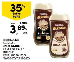 Continente Bebida de cereal mokambo cereais e café/ intenso promoção