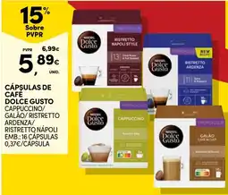 Continente Cápsulas de café dolce gusto promoção