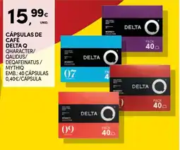 Continente Cápsulas de café delta q promoção