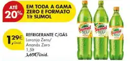 Pingo Doce Sumol Zero promoção